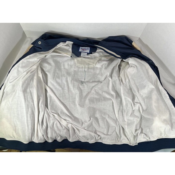 Vintage Reebok Carolina Tar Heels Men’s Jacket Large Blue Embroidered Varsity - Picture 6 of 10